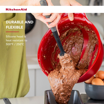 Лопатка кухонна KitchenAid Coreline для тіста, 30 см, сірий (KAS031OHCGG) Вінниця - фото 10