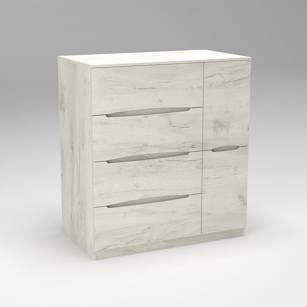 Комод Дельта №2, Дуб Крафт Білий, 1090/610/1200 Львов - изображение 2