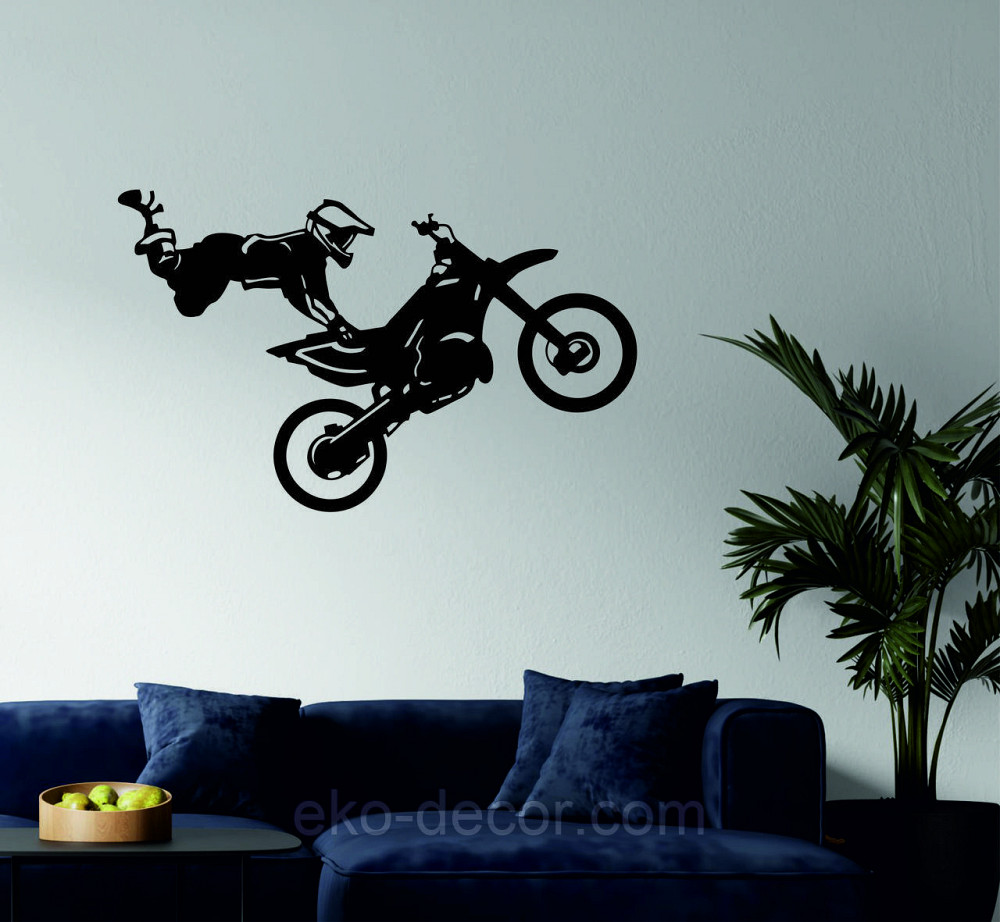 Декоративное настенное Панно «Мотофристайл», Декор на стену 110*68 см, Черный Киев - изображение 2