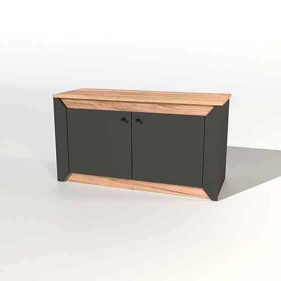 Тумба 2-х дверна закрита Еверест Нордік-980 98х38х53 см Графіт + Дуб крафт золотий (DTM-5526) Львів