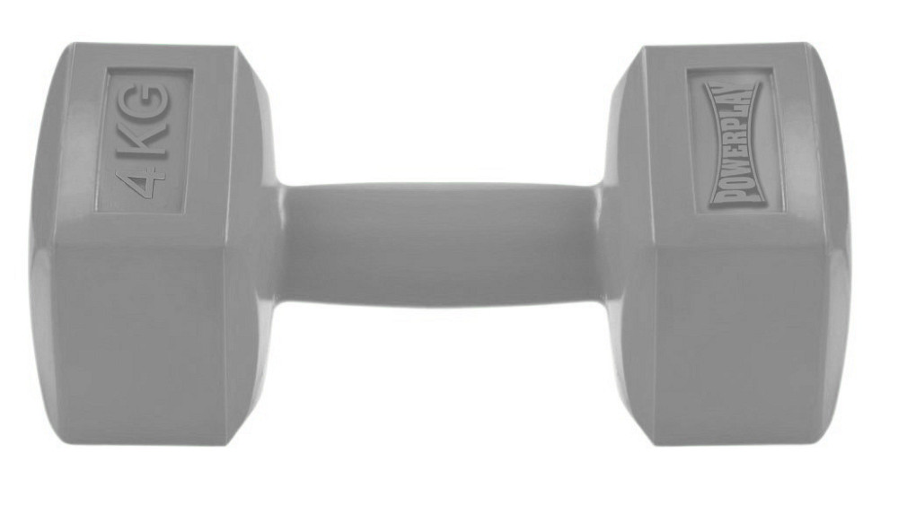 Гантель композитна PowerPlay 4124 Hercules 4 кг. Сіра (1 шт.) Кам'янське - фото 1
