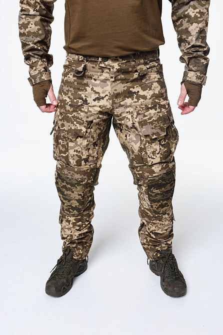 Штурмові військові штани з наколінниками піксель , тактичні штани ріп-стоп для ЗСУ, армійські літні штани Львів - фото 5