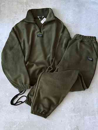 Женский повседневный костюм из плотного флиса полар. Фисташка, 46/48 Одесса