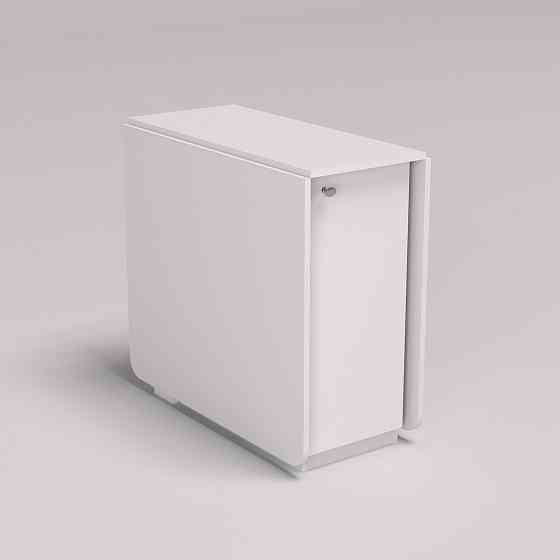 Стол-тумба №5 Комби, Белый, 380х800х750 Львов