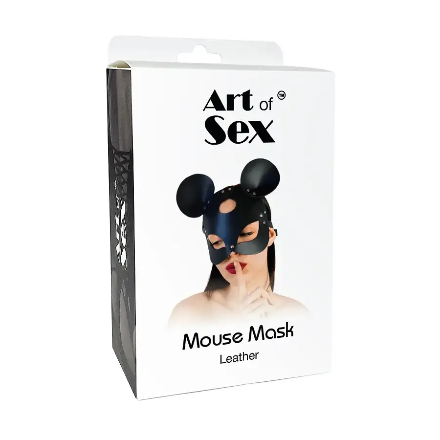 Шкіряна маска мишки Art of Sex - Mouse Mask, колір Білий Львів - фото 5