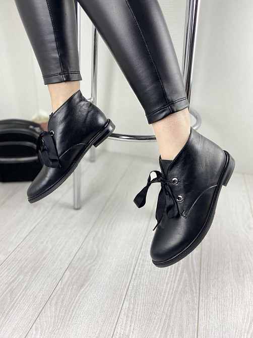 Черевики жіночі VALIENTE чорні натуральна шкіра 36р. (3245) Коломыя - изображение 7