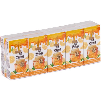 Серветки косметичні Parus Абрикос 2 шари 10 шт. х 10 пачок (4820044170189) Вінниця - фото 1