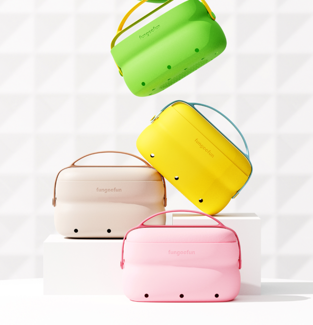 Сумка 2в1 силиконовая косметичка водонепроницаемая для аксессуаров в ваную комнату и душ, дорожняя,жёлтая Каменец-Подольский - изображение 3