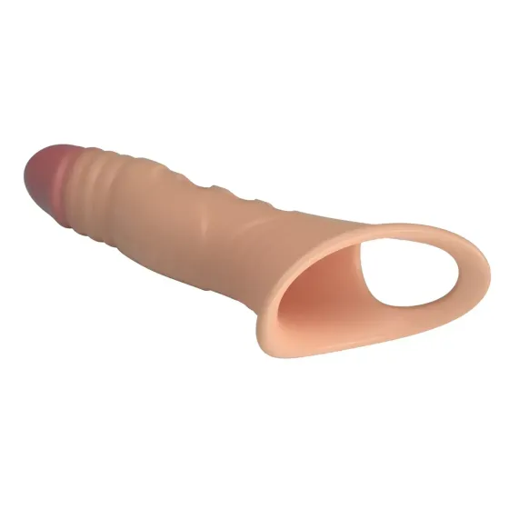 Подовжуюча насадка з вібростимуляцією ( на 4 см ) Pretty Love - Penis Sleeve, BI-026241Z Sex Aura Київ