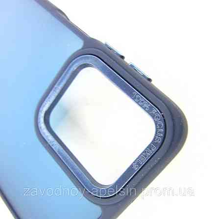 Motorola Moto G55 Матовый чехол Frame TPU+PC (синий) Одесса