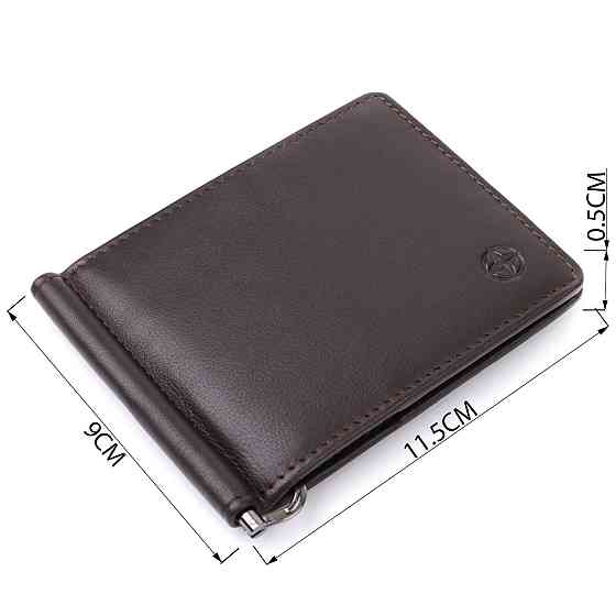 Стильний затискач для грошей з м'якої натуральної шкіри Tony Perotti 20847_1 (5000 moro) Коричневий Київ