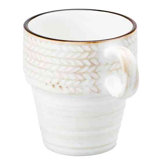 TS Kitchen Чашка порцелянова 350 мл для кави чаю Біла Коломыя