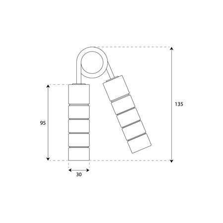 Еспандер кистьовий алюмінієвий K-Sport 68 кг Київ - фото 7