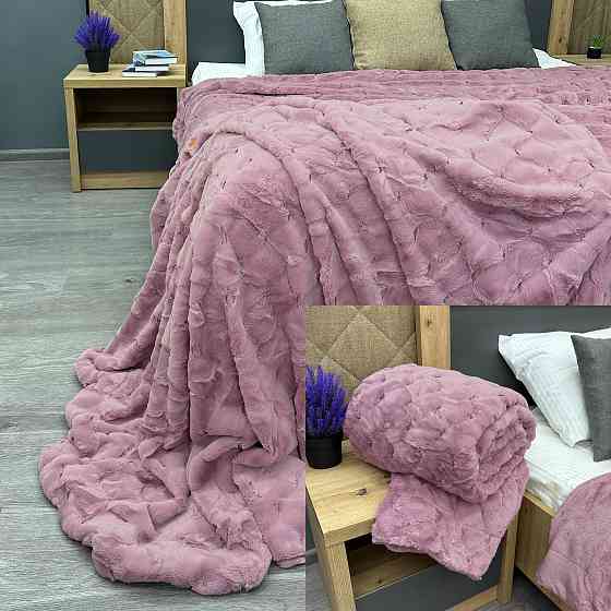 Плед-покрывало Шиншилла 210х220 см (+-5см) Пудровый (87-019) Киев