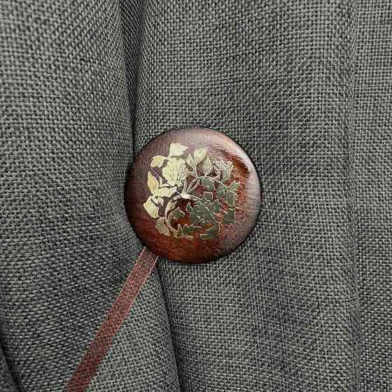 Магніти для штор і гардин Карпати набір 2 шт Венге з золотистим (81-261) Київ