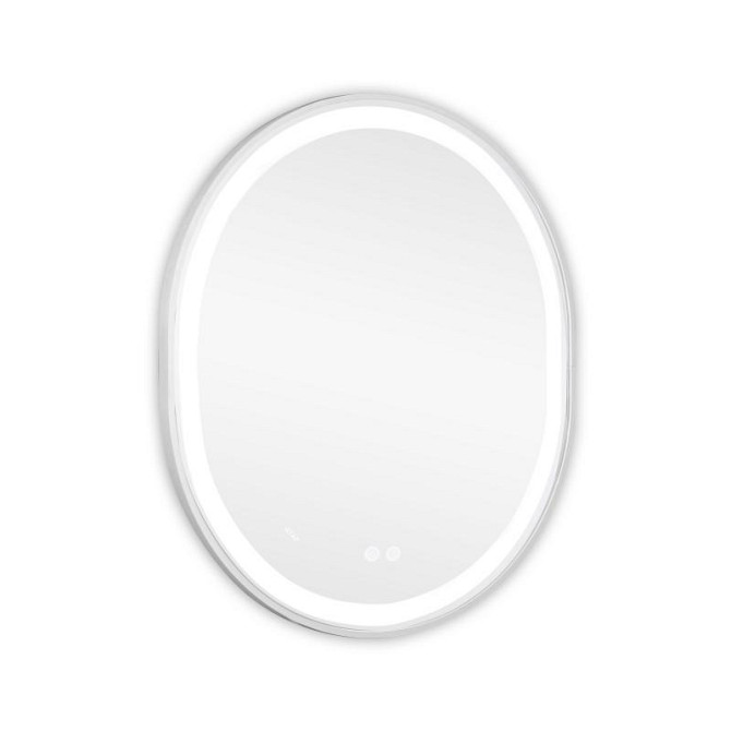 Дзеркало настінне овальне сенсорне Qtap Gemini 800х700 з LED-підсвіткою Touch, з антизапотіванням із диммером Харків - фото 8
