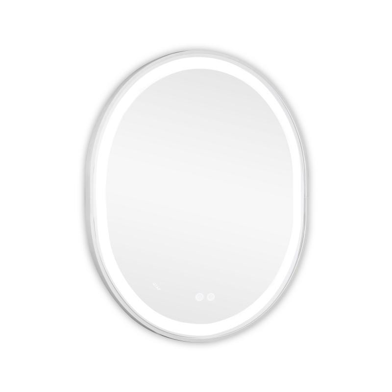 Зеркало настенное овальное сенсорное Qtap Gemini 800х700 с LED-подсветкой Touch, с антизапотеванием с диммером Харьков - изображение 8