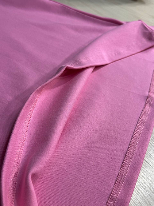 Футболка жіноча A-N 30153 з вишивкою базова однотонна one size, рожевий, one size Київ - фото 6