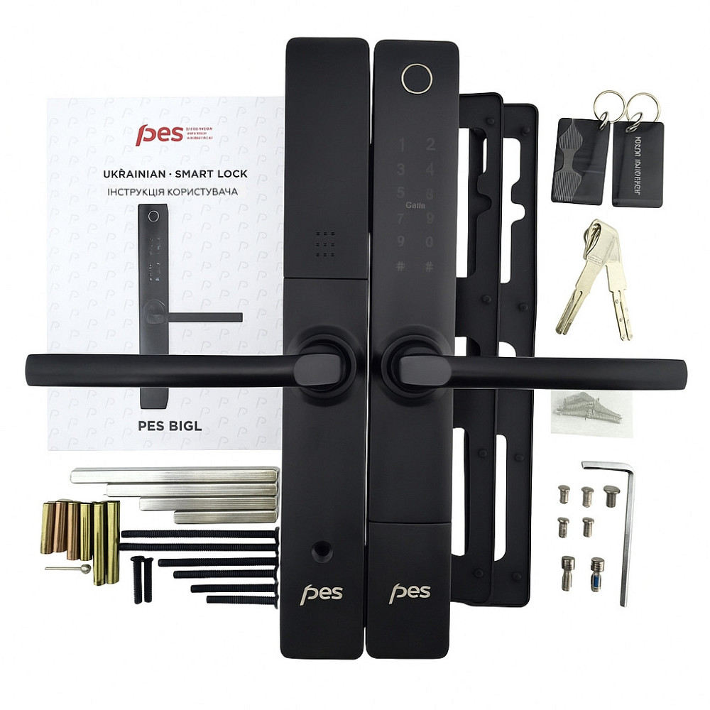 PES Bigl Black автономный умный замок на дверь Киев - изображение 2