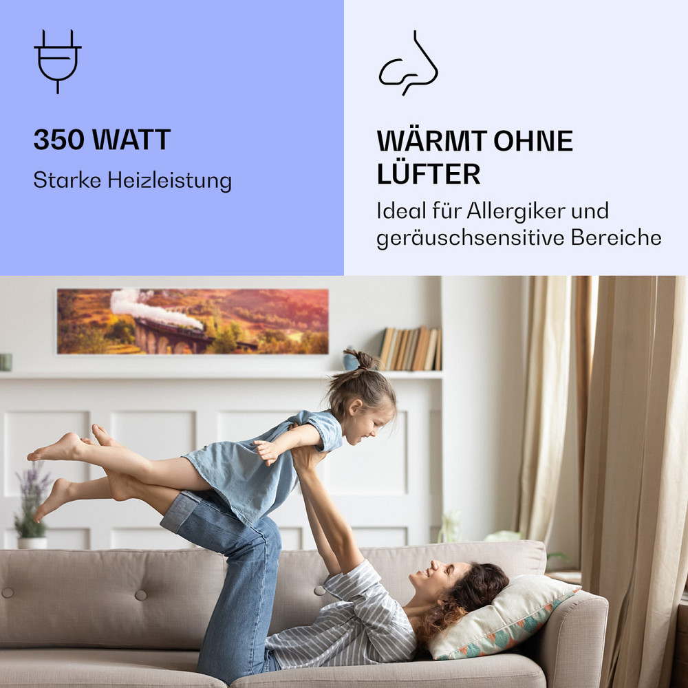 Wonderwall Air Art Интеллектуальный инфракрасный обогреватель 120x30 см 350 Вт 120 x 30 см | тренироваться Ровно - изображение 5