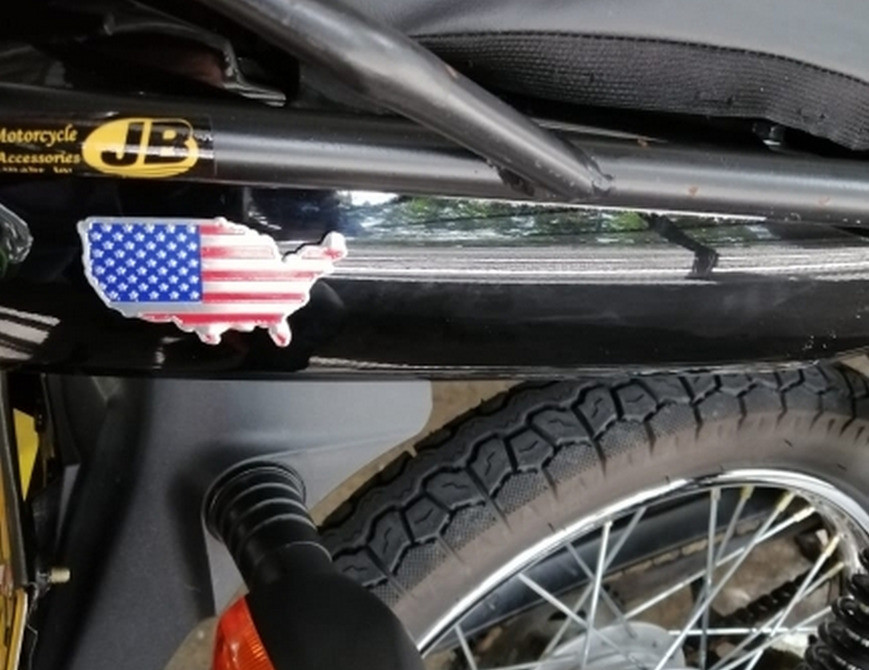 Наклейки на авто Прапор алюмінієві на авто або мото Київ - фото 5