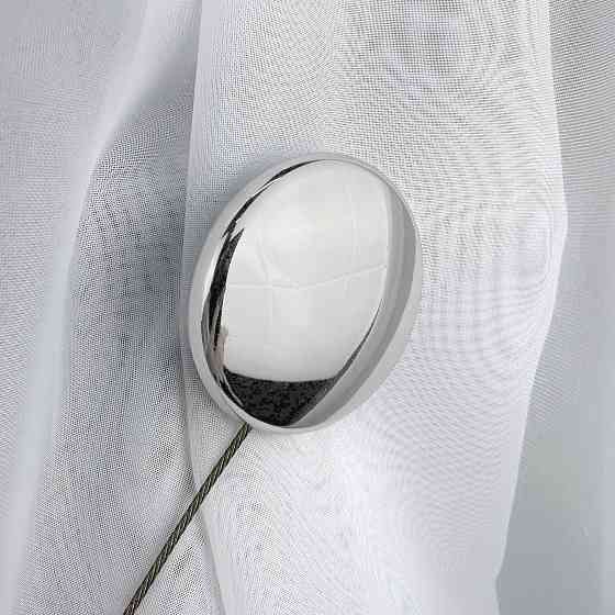 Магниты для штор и гардин Круг 2 шт Серебристый (81-295) Киев