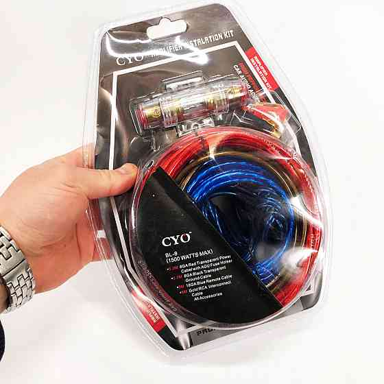 Набор проводов для установки саббуфера kit MD 8, набор кабелей для автоакустики AM-44 Львов