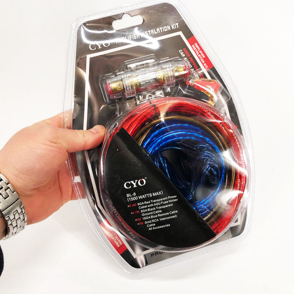 Набір дротів для встановлення саббуфера kit MD 8, набір кабелів для автоакустики AM-44 Львів - фото 6