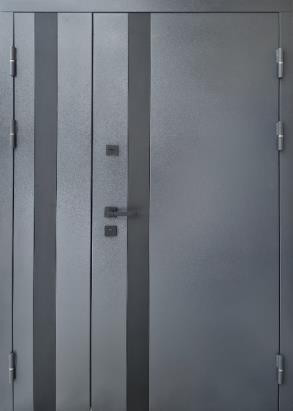 Двері вуличні Форт-М модель ВЕГА МЕТАЛ/МДФ антрацит/оксид темний Київ - фото 1