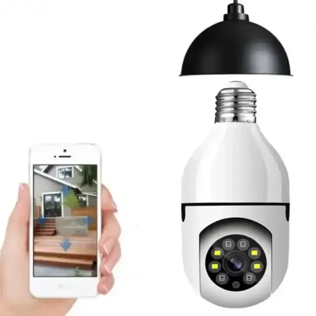 Камера видеонаблюдения в патрон IPC-V380-E27 удаленный доступ, ночная съёмка, определение движения, микрофон Коломыя - изображение 4