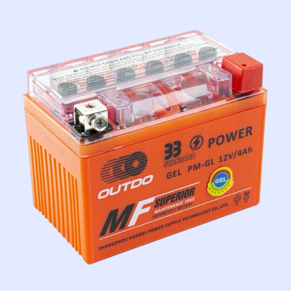 Акумулятор для мототехніки Outdo 12V 4Ah Київ - фото 1