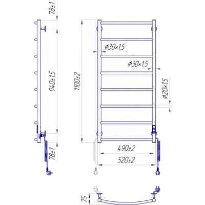 Сушарка для рушників MARIO Класік НР-І (2.3.0117.10.P) Вінниця