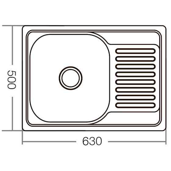 Майка кухонна Zerix Z6350-08-180E (Satin) (ZM0563) Київ