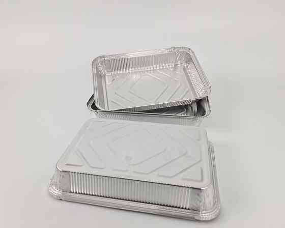 Контейнер из пищевой алюминиевой фольги прямоугольный 2100 мл SP86L 50 штук (1 пачка) Харьков