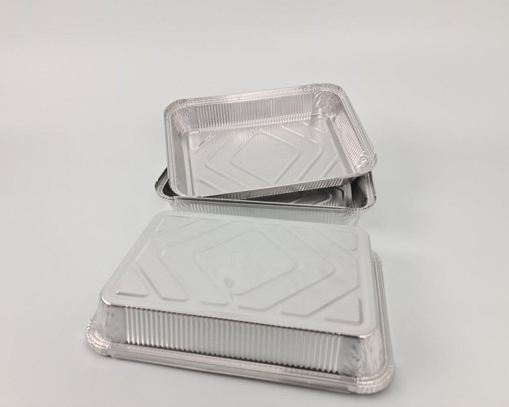 Контейнер из пищевой алюминиевой фольги прямоугольный 2100 мл SP86L 50 штук (1 пачка) Харьков - изображение 4