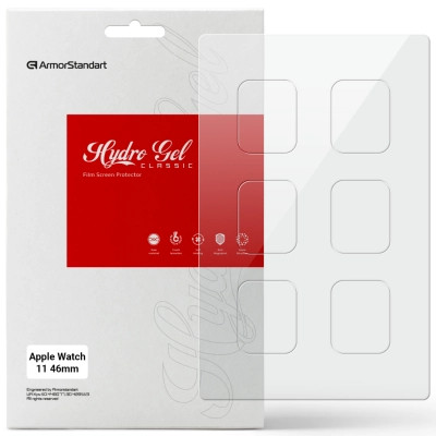 Пленка защитная Armorstandart hydrogel Apple Watch 11 46mm 6 pcs (ARM88734) Винница - изображение 1