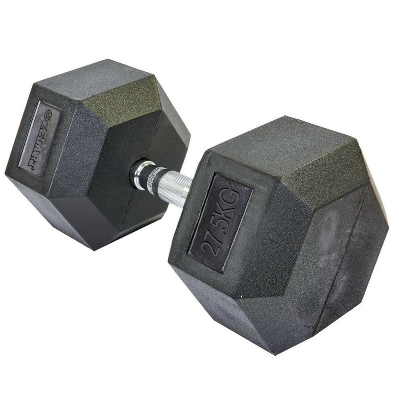 Гантель 27.5 кг цільна шестигранна гексагональна Zelart Київ - фото 4