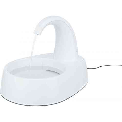 Поїлка-фонтан Trixie Curved Stream для собак біла пластик 2,5 л 25х24,5х35 см Київ