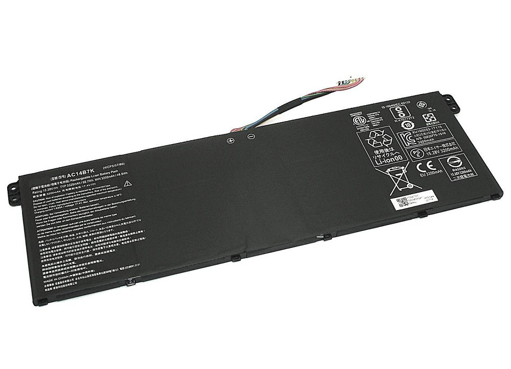Аккумулятор для ноутбука Acer AC14B7K Aspire Swift 3 SF3 15.28V Black 3320mAh OEM Вінниця - фото 1