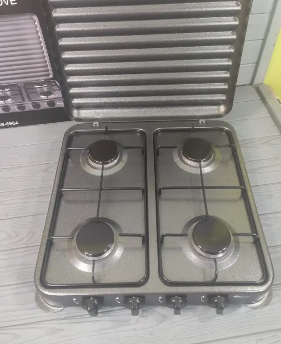 Газовая плита Domotec MS-6604 настольная, 4 конфорки, работа на баллонном газе, удобная для кухни Одесса - изображение 5