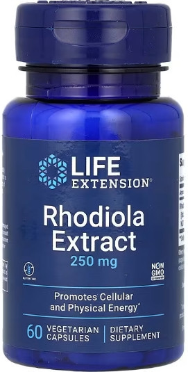 Єкстракт родіоли Life Extension Rhodiola Extract 250mg - 60 veg caps Киев - изображение 1