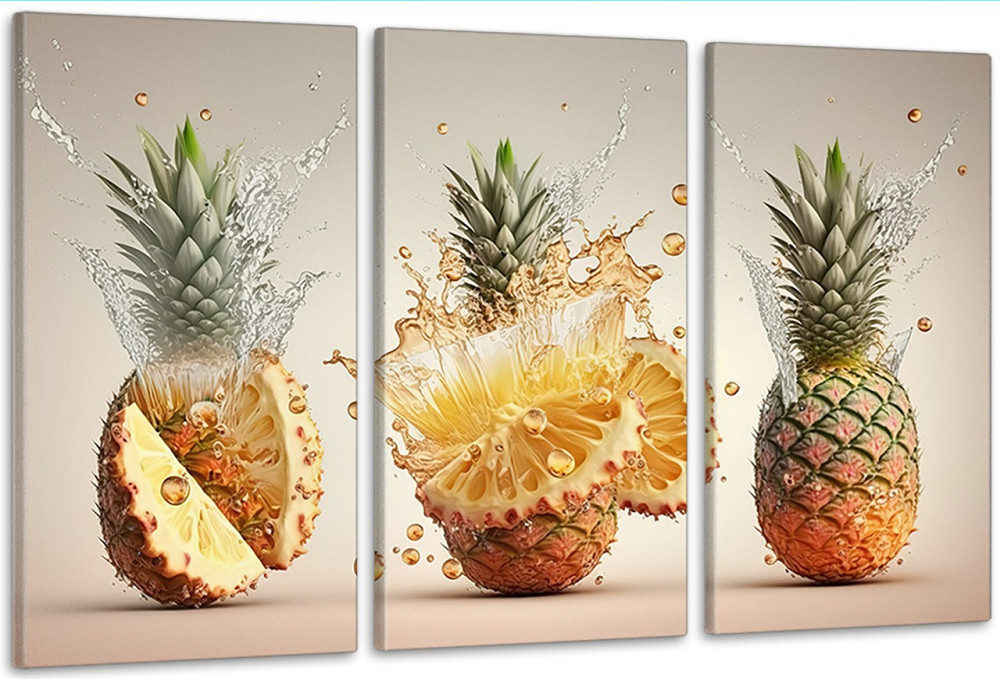 Модульна картина у вітальню/ спальню Ананас ART-129_3A 70х130 см Київ - фото 1