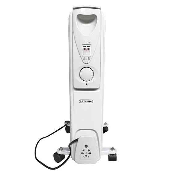 Масляный обогреватель Термия YL-A07S 9 секций 2 кВт электрорадиатор с термостатом с защитой от опрокидывания на колесах Киев