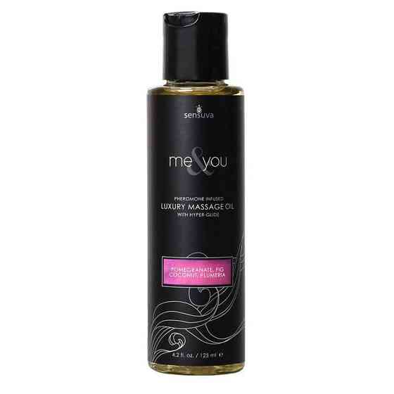 Масажна олія Sensuva Me&You Pomegranate, Fig, Coconut & Plumeria (125 мл) з феромонами Sex Aura Київ
