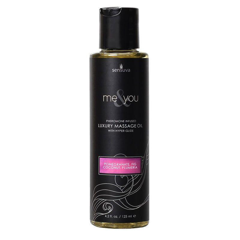 Масажна олія Sensuva Me&You Pomegranate, Fig, Coconut & Plumeria (125 мл) з феромонами Sex Aura Київ - фото 1
