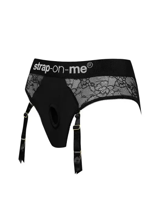 Мереживні труси для страпону з підв'обов'язками для панчіх Strap-On-Me DIVA HARNESS, S Львів - фото 2