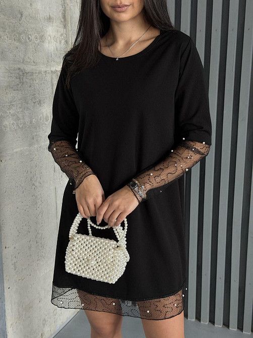 Женское вечернее романтичное платье с пайетками и жемчужинами 46/48 Одесса - изображение 1