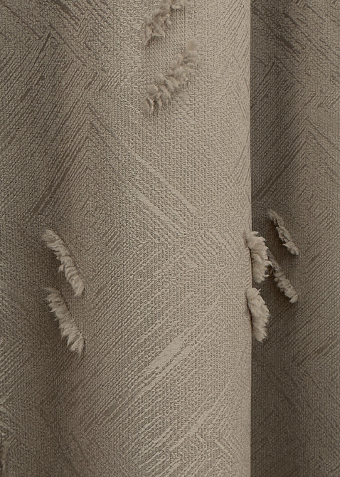 Комплект штор VR-Textil Лен Букле № 1886ш Капучино 200х270 см 2 шт (32-243) Киев - изображение 7