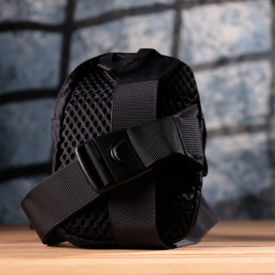 Сумка Vintage Слінг для подорожей з текстилю Чорна (22866) Вінниця - фото 2