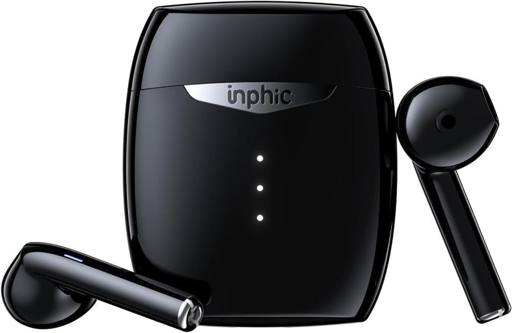 Бездротові навушники TWS Inphic i16 Black водонепроникні Bluetooth 5.1 Hi-Fi стерео сенсорні для спорту та телефону Київ - фото 2